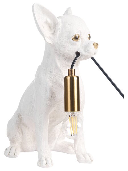 Stolní lampa Pes ROCCO Bílá