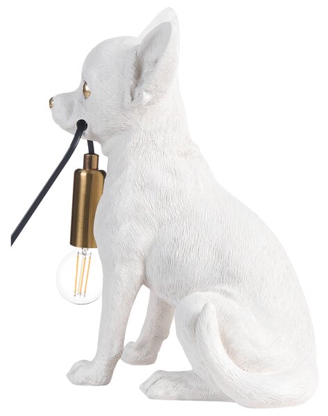 Stolní lampa Pes ROCCO Bílá