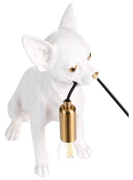 Stolní lampa Pes ROCCO Bílá