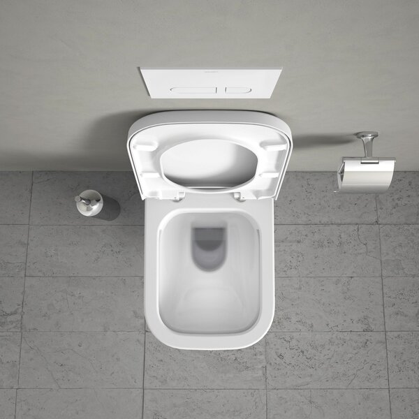Duravit Happy D.2 záchodová mísa závěsná bez splachovacího kruhu bílá 2222090000
