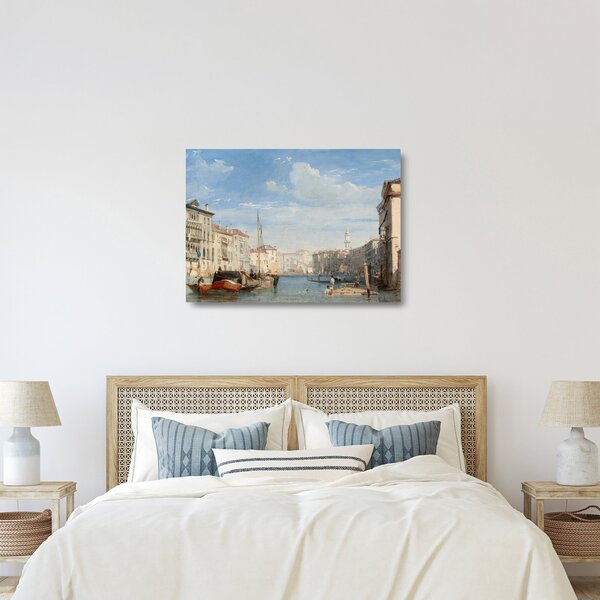Skleněný obraz - Richard Parkes Bonington, The Grand Canal, reprodukce (70x50 cm)