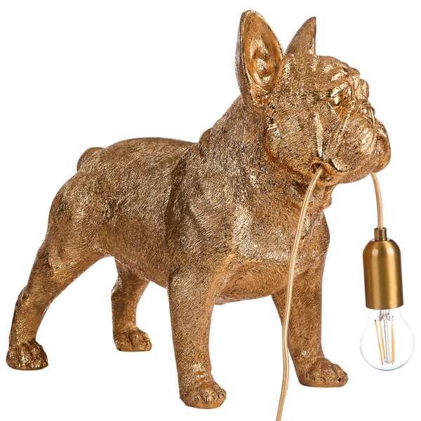 Stolní lampa Pes BAXTER Zlatá