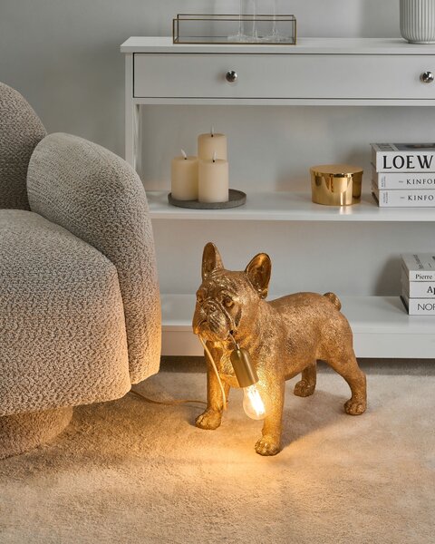 Stolní lampa Pes BAXTER Zlatá