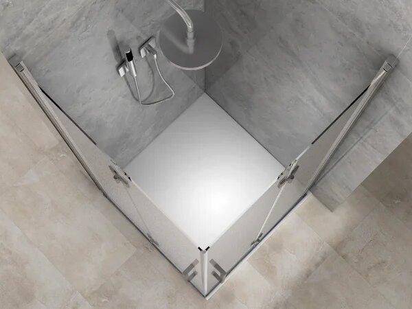 NOMI DUE 60x60 Čiré Sprchová zástěna zalamovací čtvercová
