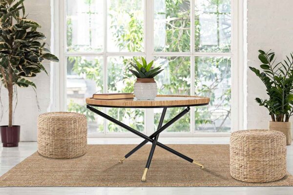 Designový konferenční stolek Vasundhara 80 cm vícebarevný