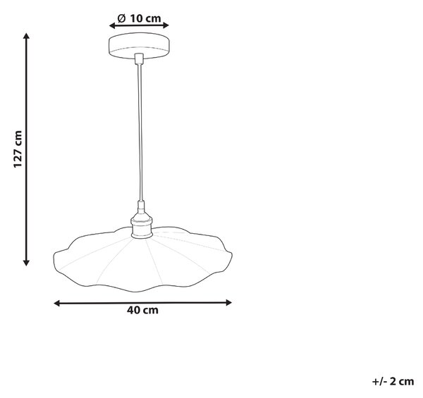 Závěsná lampa PHILS Kov Bílá