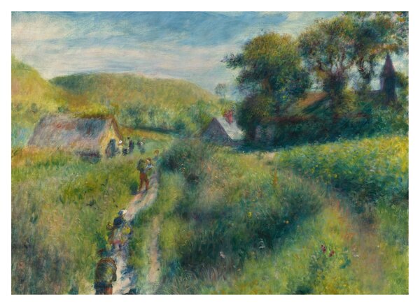 Skleněný obraz - Auguste Renoir, The Mussel Harvest, reprodukce (70x50 cm)