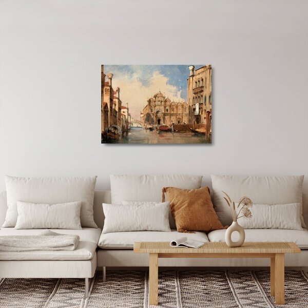 Skleněný obraz - Jules-Romain Joyant, The Scuola di San Marco, Venice, reprodukce (70x50 cm)