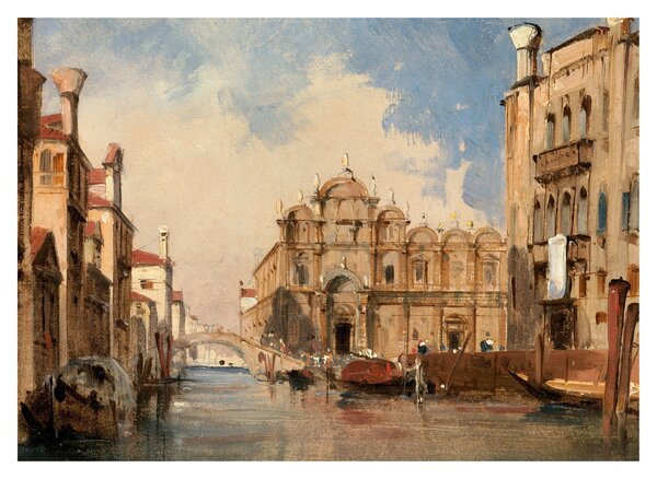 Skleněný obraz - Jules-Romain Joyant, The Scuola di San Marco, Venice, reprodukce (70x50 cm)