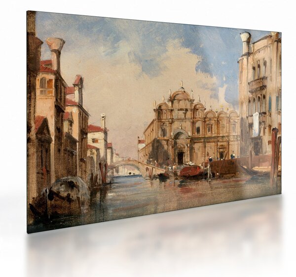 Skleněný obraz - Jules-Romain Joyant, The Scuola di San Marco, Venice, reprodukce (70x50 cm)