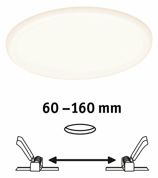 PAULMANN Smart Home Zigbee LED vestavné svítidlo Veluna VariFit měnitelná bílá 185mm IP44 15W 953.86