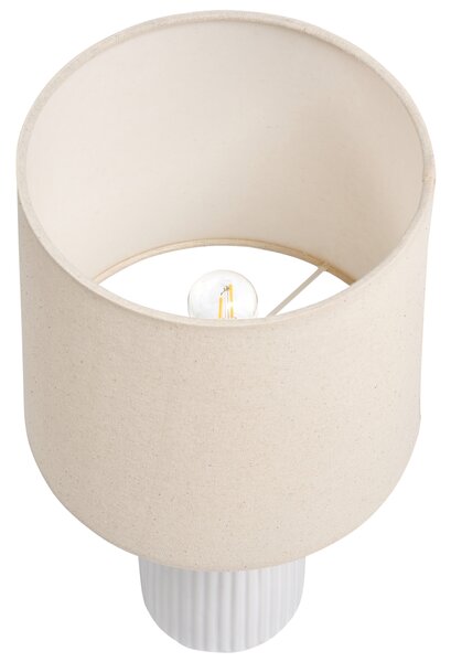 Stolní lampa SALIENTE Keramika Krémově bílá
