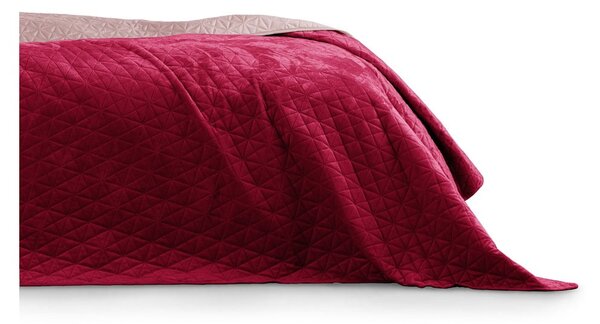 Červený přehoz přes postel AmeliaHome Laila Ruby Red, 220 x 240 cm