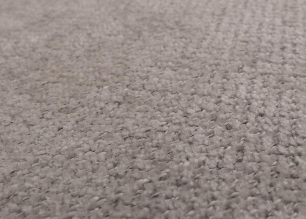 Sada 6 jídelních židlí Littau, kuchyňská židle s vysokým opěradlem, látka/textil šenil světle šedá, nohy v přírodní barvě