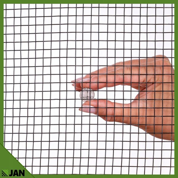 Plot z pletiva – plot z opletených drátů – černý – 5x5x1,0 mm – svařovaný – 1 m²