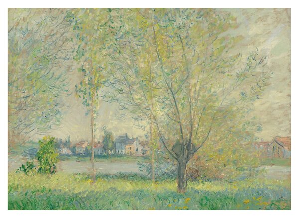 Skleněný obraz - Claude Monet, The Willows, reprodukce (70x50 cm)
