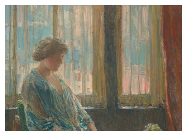 Skleněný obraz - Childe Hassam, The New York Window, reprodukce (70x50 cm)