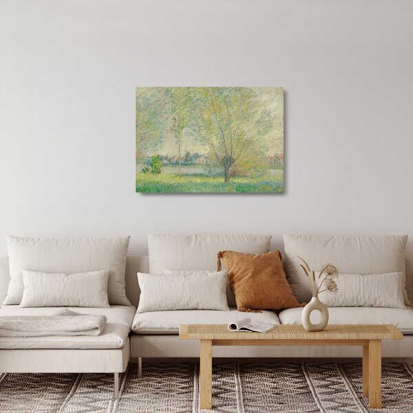 Skleněný obraz - Claude Monet, The Willows, reprodukce (70x50 cm)