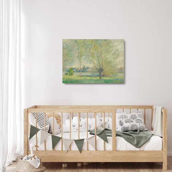 Skleněný obraz - Claude Monet, The Willows, reprodukce (70x50 cm)
