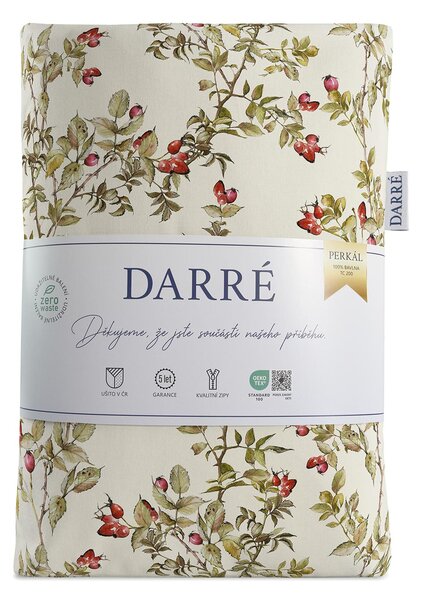 DARRÉ Perkálové bavlněné povlečení Šípky - duo Velikost: 140 x 220 + 70 x 90
