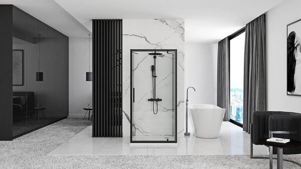 Sprchový Kout REA RAPID SWING 70x80 Black