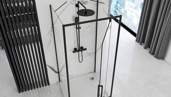 Sprchový Kout REA RAPID SWING 70x80 Black