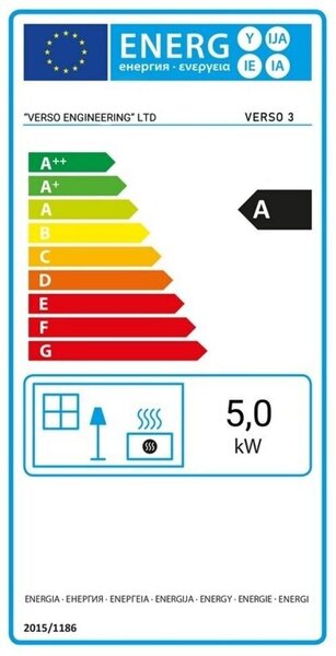 Krbová kamna Verso 3 - 5 kW | Kompaktní, účinná a snadno instalovatelná