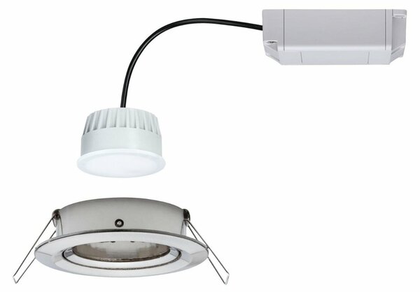 PAULMANN SmartHome Zigbee vestavné svítidlo LED Coin Nova Plus 1x6,5W měnitelná bílá kruhové kov kartáčovaný 929.61 P 92961