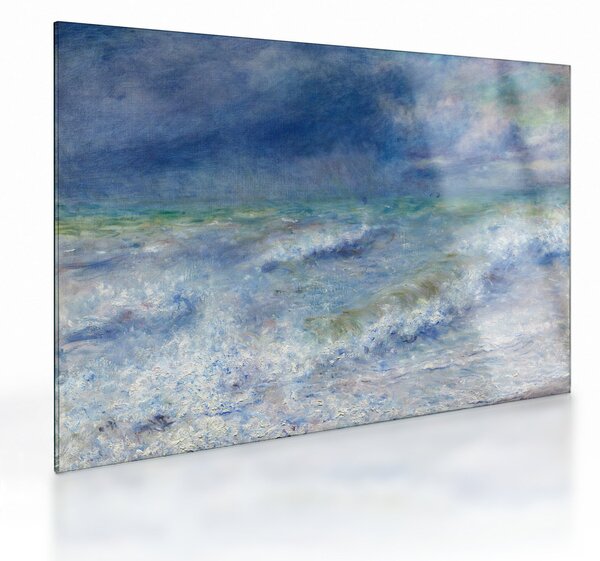 Skleněný obraz - Pierre-Auguste Renoir, Seascape, reprodukce (70x50 cm)