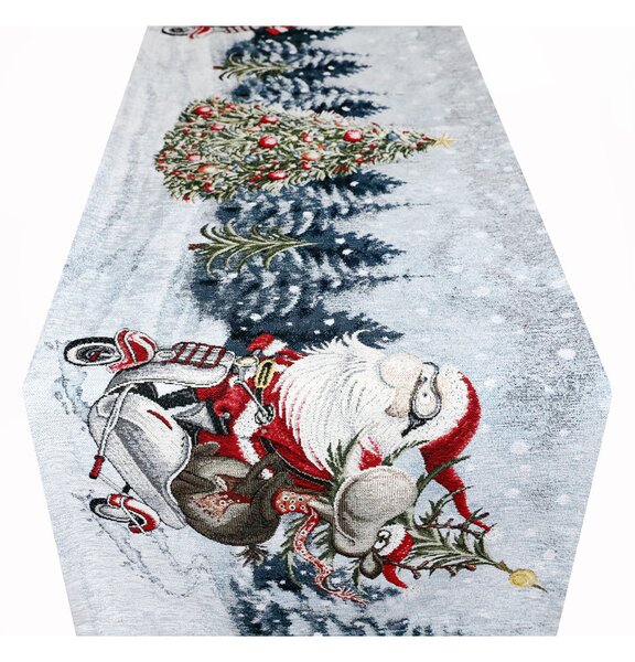 Vánoční gobelínový běhoun na stůl Chenille IT045 Barva Vícebarevná Rozměry 40x180 cm