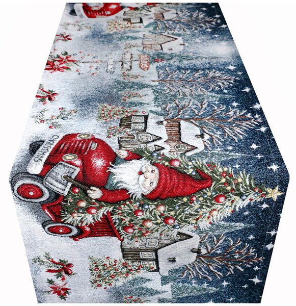 Vánoční gobelínový běhoun na stůl Chenille IT043 Barva Vícebarevná Rozměry 40x180 cm