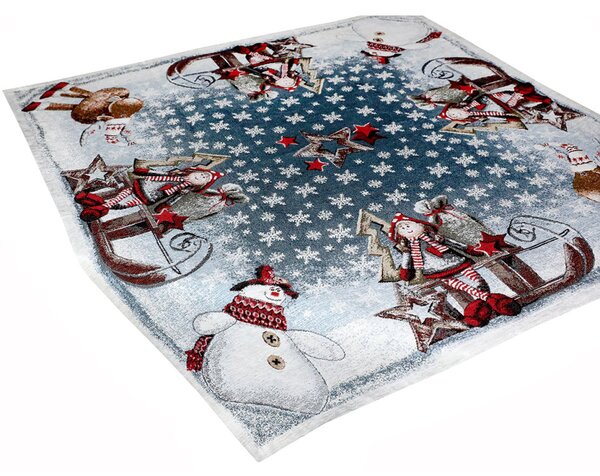 Gobelínový ubrus na stůl 90x90 cm Chenille IT017 Barva Vícebarevná Rozměry 90x90 cm