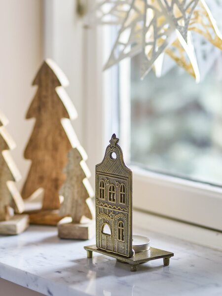 Bloomingville Kovový svícen Crista 14 cm