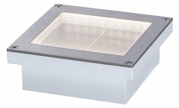 PAULMANN Venkovní zemní svítidlo Brick 100 x 100 x 38 mm IP67 0,8W kov/ocel pohybové čidlo 943.36