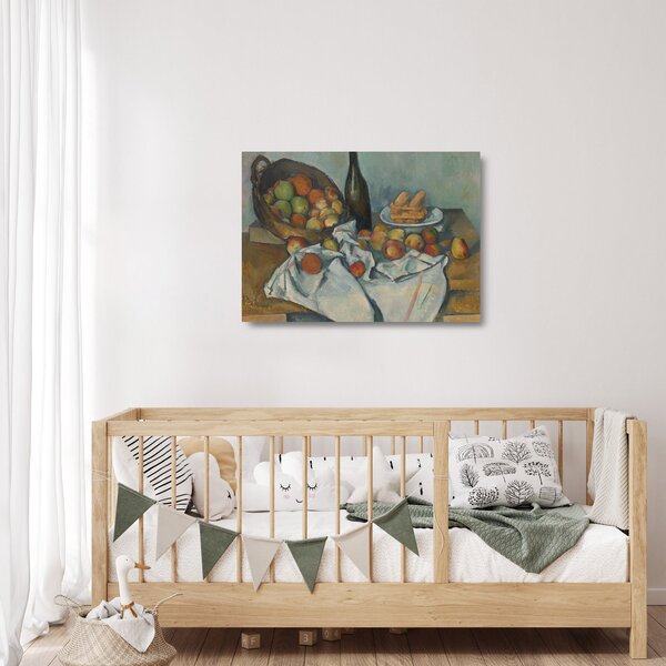 Skleněný obraz - Paul Cezanne, The Basket of Apples, reprodukce (70x50 cm)