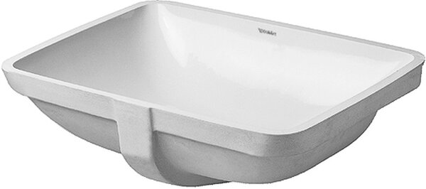 Duravit Starck 3 umyvadlo 49x36.5 cm obdélníkový pod pult bílá lesk 0305490000