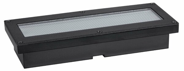 PAULMANN Solární LED zemní svítidlo Domenic IP67 3000K černá obdélník
