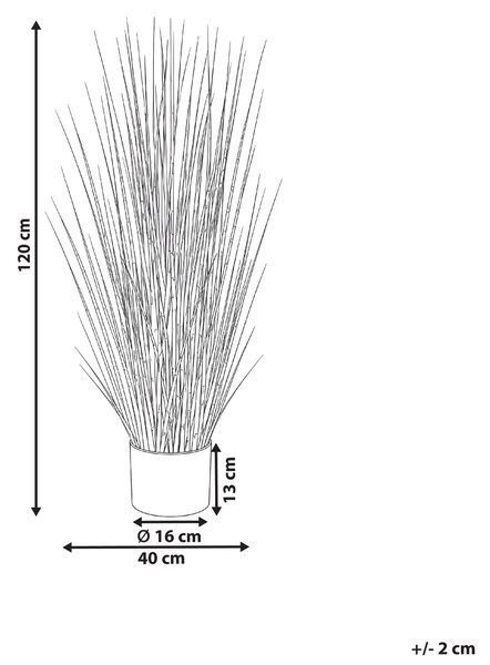 Umělá rostlina ZEBRA GRASS 120 cm Zelená