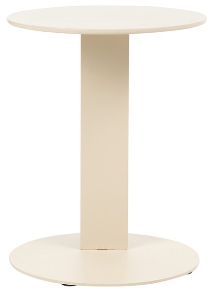 Zahradní odkládací stolek VANZAGO 40 cm 40 cm Kov Béžová