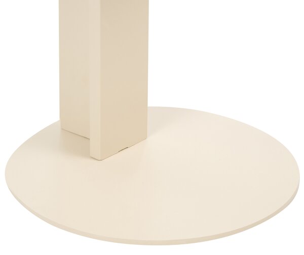 Zahradní odkládací stolek VANZAGO 40 cm 40 cm Kov Béžová