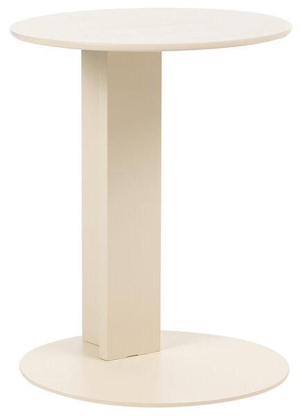 Zahradní odkládací stolek VANZAGO 40 cm 40 cm Kov Béžová