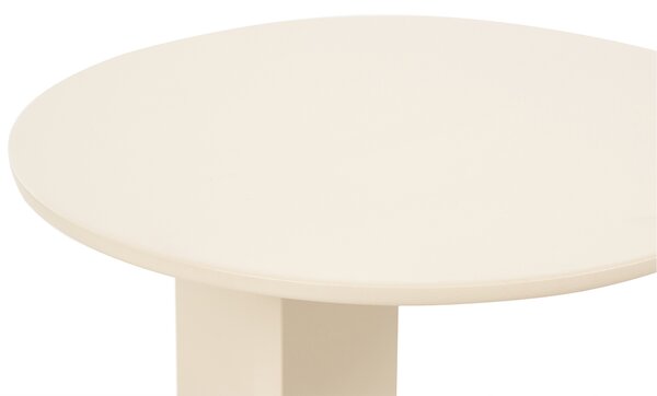 Zahradní odkládací stolek VANZAGO 40 cm 40 cm Kov Béžová