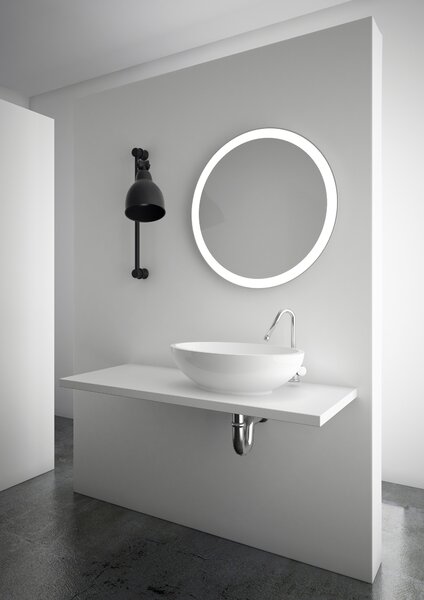 Dubiel Vitrum Omega zrcadlo 60x60 cm kulatý s osvětlením 5905241008721