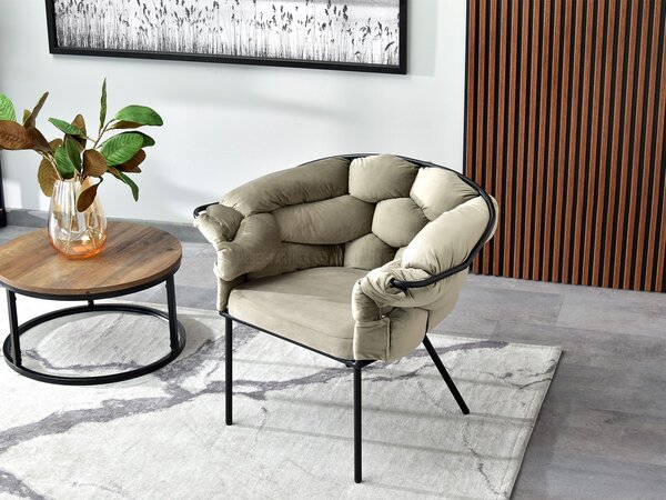 Relaxační křeslo Piplio (černá). Akce -10%