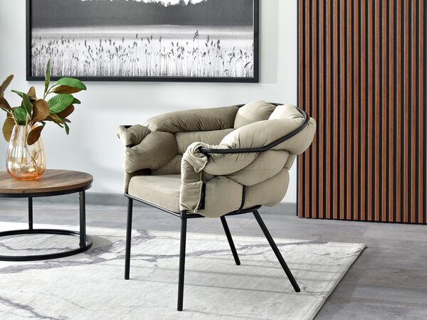 Relaxační křeslo Piplio (černá). Akce -10%