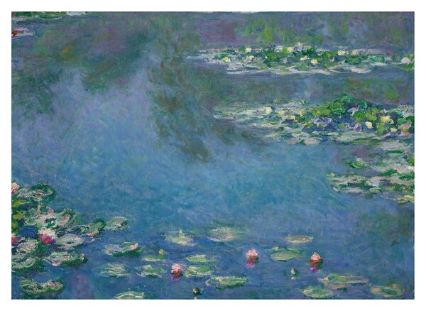Skleněný obraz - Claude Monet, Water Lilies, reprodukce (70x50 cm)
