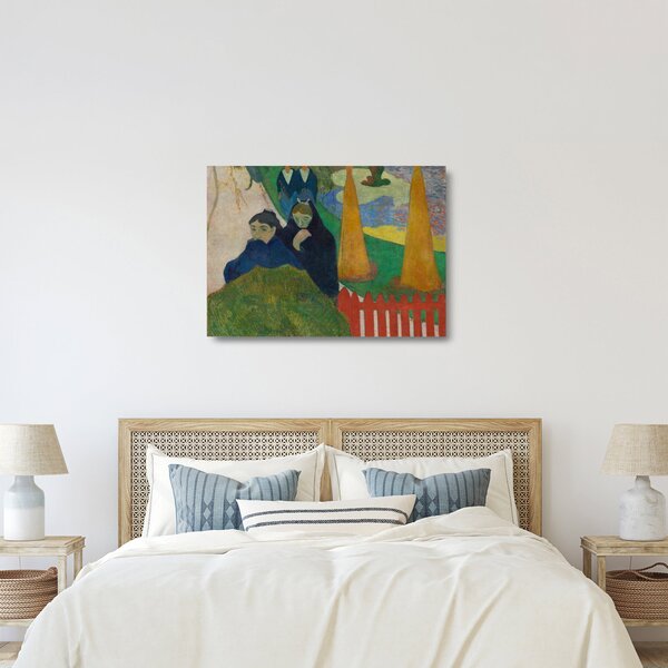Skleněný obraz - Paul Gauguin, Arlésiennes (Mistral), reprodukce (70x50 cm)
