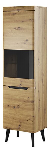 Vitrína RIDICO 53 dub artisan (53 x 197) cm