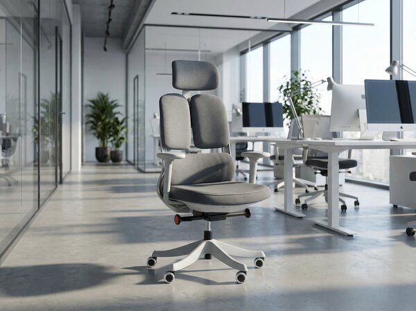 Kancelářská židle ERGONOMY, šedá