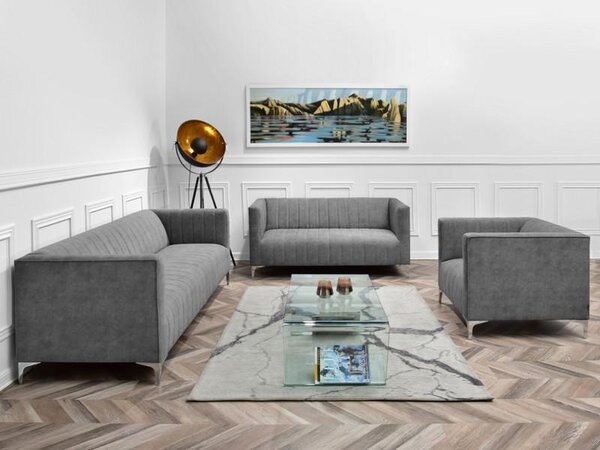 Relaxační křeslo Rotundas (šedá). Akce -10%